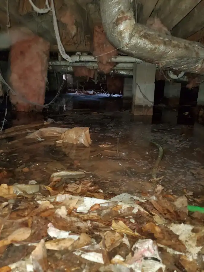Crawl space flood assessment for Commercial Water Damage Restoration in Volo