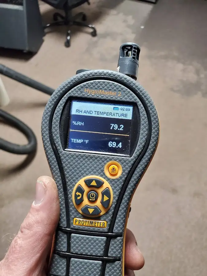 Moisture meter humidity assessment for Fire & Smoke Damage Restoration in Volo
